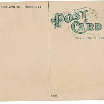 Author's Personal Collection: Unused postcard