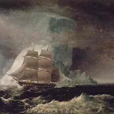 For reference only: HMS Blonde was a 46-gun modified Apollo-class fifth-rate frigate of 1,103 tons burthen. She undertook an important voyage to the Pacific Ocean in 1824.