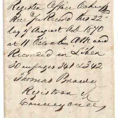 Deed of J P (Joseph Porter) Green to S T (Samuel Thomas) Alexander