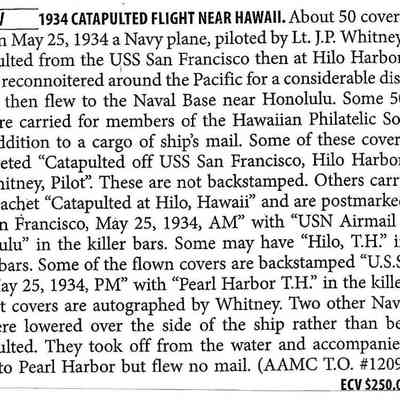 Author's Personal Collection: Information sheet that accompanied cachet cover.