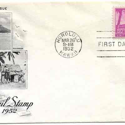 80 Cent Air Mail Stamp 1952 First Day of Issue