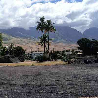 Author's Personal Collection - Photo of the location of the former Buddhist temple in Lahaina Maui.: Photo taken on March 26, 2025 while the Author was on Maui,.