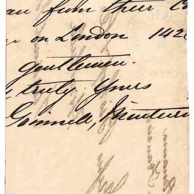Author's Personal Collection: Interesting Civil War period writing "the enemy ?? already drawn"
Grinnell name shown, coincidentally involves a major counterfeit story involving Missionary Stamps.
However, just coincidental on the Grinnell name only.
