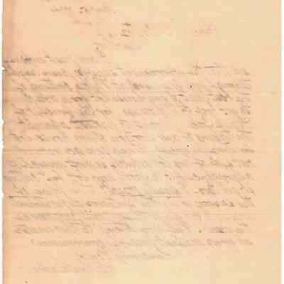 Author's Personal Collection: Back of Letter