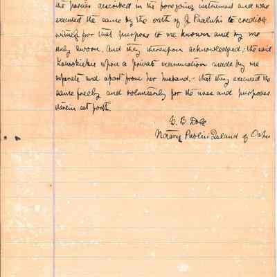 Author's Personal Collection: In December 1880 he was commissioned as a Notary Public in Honolulu.