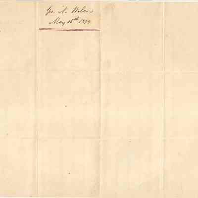 Author's Personal Collection: Signed Geo N Wilcox May 15, 1879