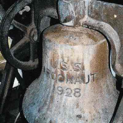 For reference only: The ship's bell of USS Argonaut – lost in combat in 1943 – still serves in the Submarine Memorial Chapel at Pearl Harbor.
