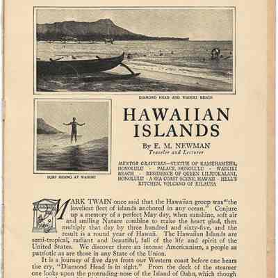 Author's Personal Collection: First page of booklet