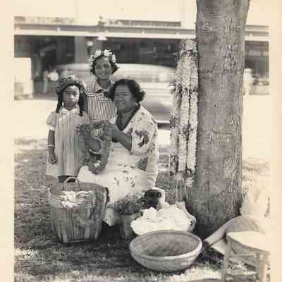 Lei Seller with her helpers