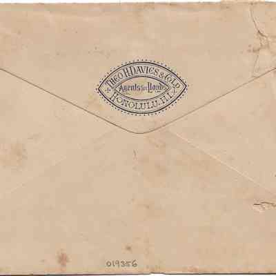Author's Personal Collection: Seal of Theo H Davies & Co. Ld, Honolulu, HI.