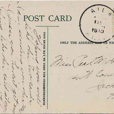 Author's Personal Collection: Kailua postmark year 1910