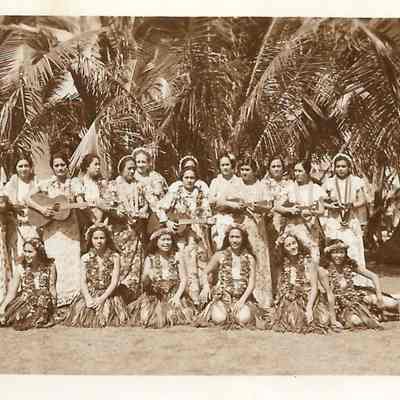 Author's Personal Collection: Photo Kodak Hula Troupe?? Undated Photo