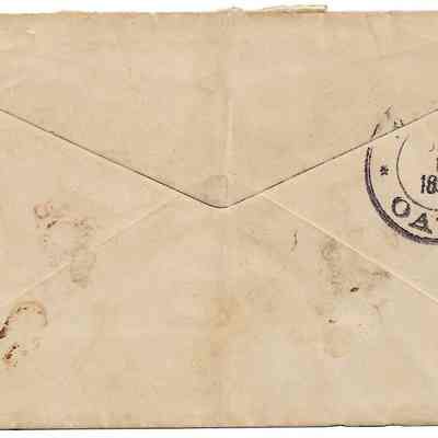 Author's Personal Collection: Cancellation Date Jan 18, 1893 Waialua, Oahu