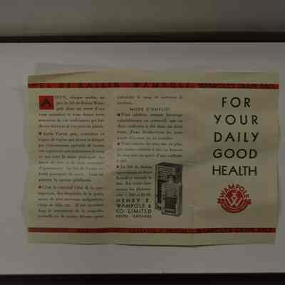 Medicine Bottle, box and paper insert
