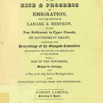 A Narrative of the Rise & Progress of Emigration