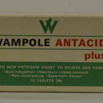 Wampole Antacid Plus, 10 Tablets