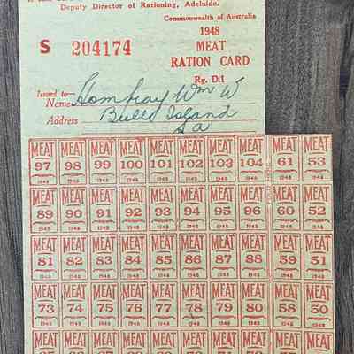 Meat Ration Card