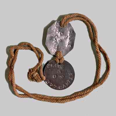 Identity tags on cord