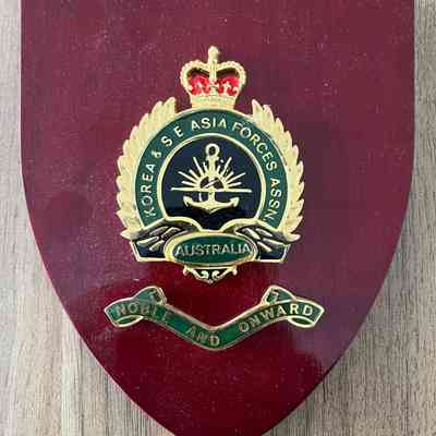 Korea & SE Asia Forces Association Plaque