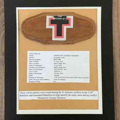 2/28 Infantry Battalion Plaque