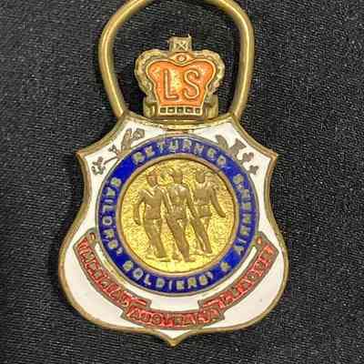 RSL Pin, Lifetime Service (LS) Badge on Crown