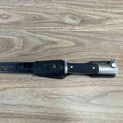 2023.55.1-3: Bayonet fitted to scabbard and frog