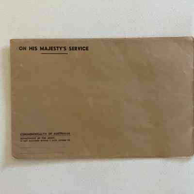 Envelope "On His Majesty's Service"