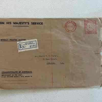 Envelope "On His Majesty's Service"