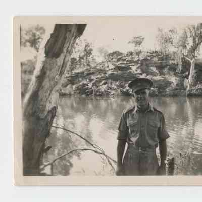 NX87654 Sapper Frederick Edwin Ernest Warner Near Waterway