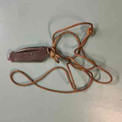 Utility knife on rope cord