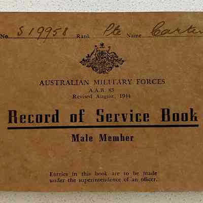Record of Service Book (Male Member)