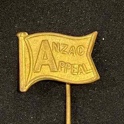Anzac Appeal pin, gold metal