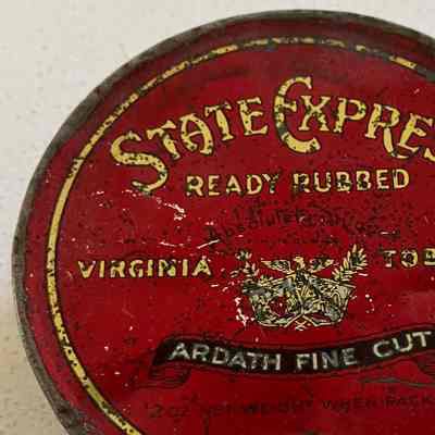 Empty Tobacco Tin