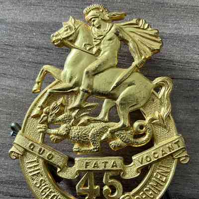Cap Badge - 45th Infantry Battalion (The St George Regiment)