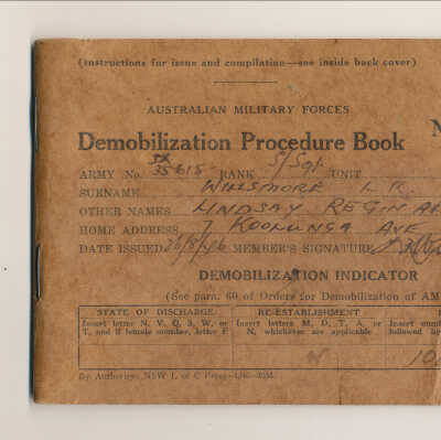 Demobilisation Procedure Book No. 505147