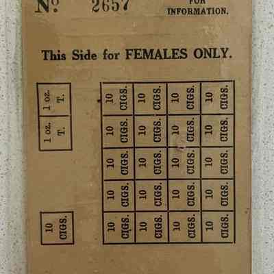 2023.1.23v: Reverse of Canteen Card issued to E.V. Carter
