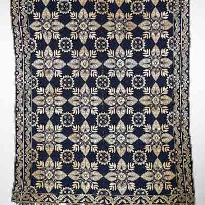 Ohio coverlet, by H. Selzer (attr.), doubleweave