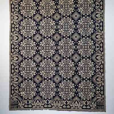 New York coverlet; doublecloth; 1837