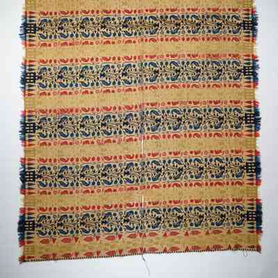 Ohio coverlet; tied half doublecloth