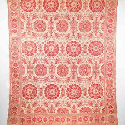 Coverlet, true beiderwand