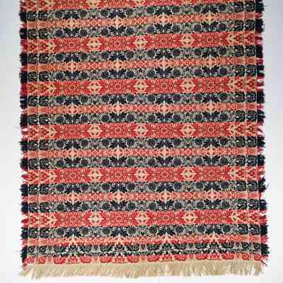 Coverlet, tied beiderwand