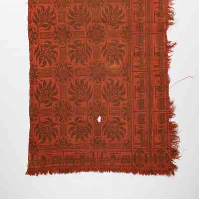 Pennsylvania coverlet; doublecloth; c. 1857