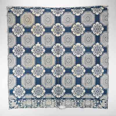 Indiana coverlet by Thomas Cranston (attr.), doubleweave