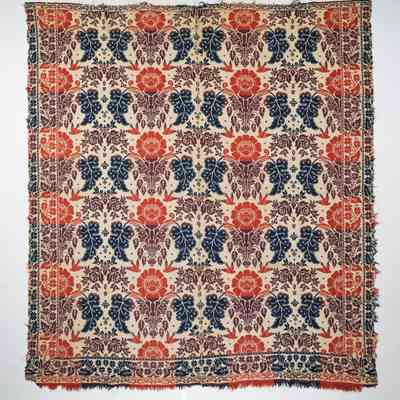 Ohio coverlet; doublecloth