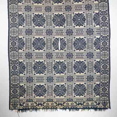 Indiana coverlet by Abraham Balantyne, doubleweave