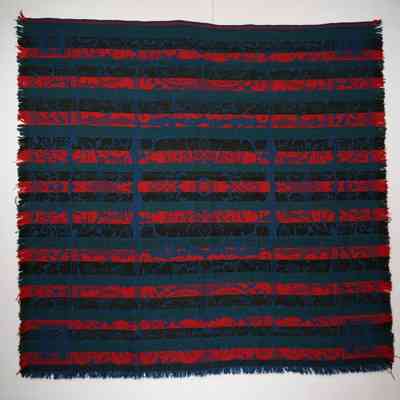 Pennsyvlnaia coverlet; tied half doublecloth; William Smiley Morgan 1871