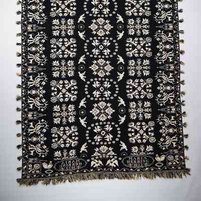 New Jersey coverlet; doublecloth; 1833