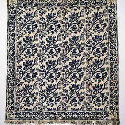 Ohio coverlet; doublecloth