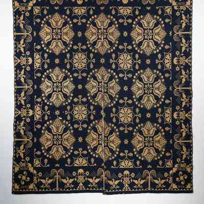 New York coverlet by John Holmes, 1835, doubleweave