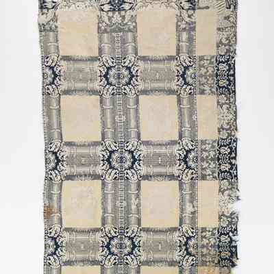 Indiana coverlet by Thomas Cranston (attr.), doubleweave